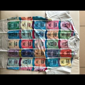 Y-3 white T-shirt with can print